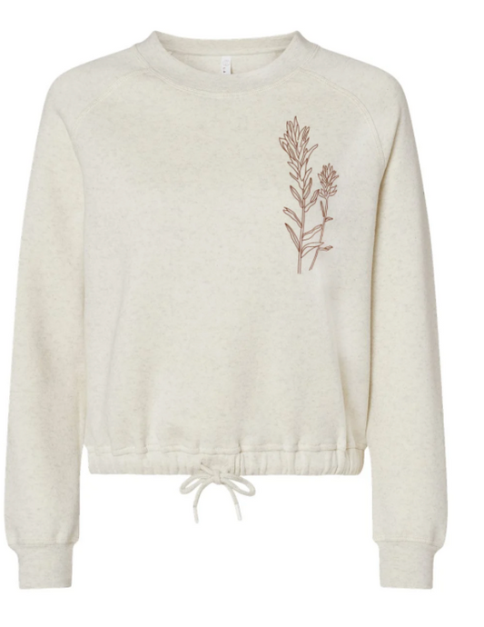 Indian Paintbrush Ladies Boxy Fleece