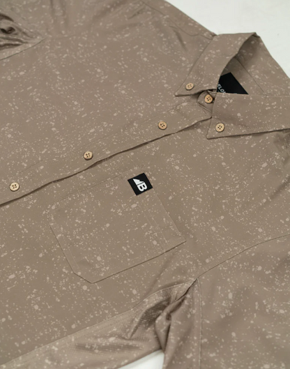 Vista Button Down - Brown Loam