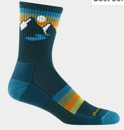 Darn Tough Men's Sunset Ridge Micro Crew Lightweight Hiking Socks