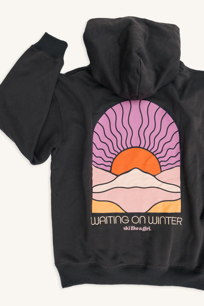 Ski Like a Girl- Waiting on Winter Hoodie