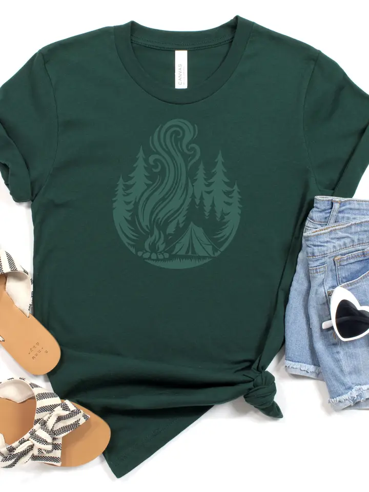 Camping Flame Tee