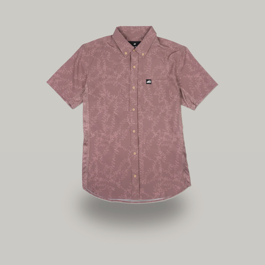 Vista Button Down - Piney Maroon