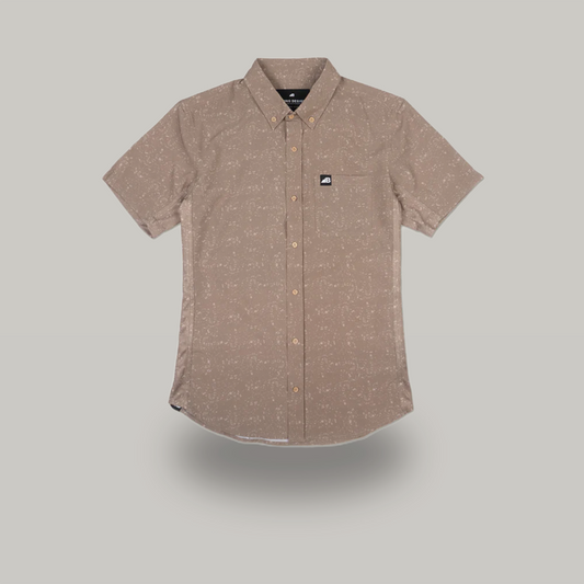 Vista Button Down - Brown Loam