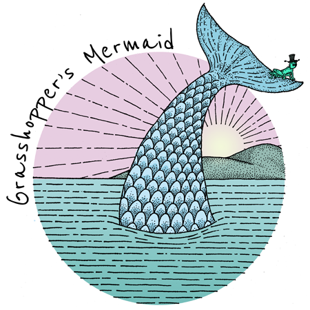 Grasshopper’s Mermaid Sticker