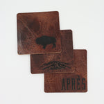 Bison Leather Coasters